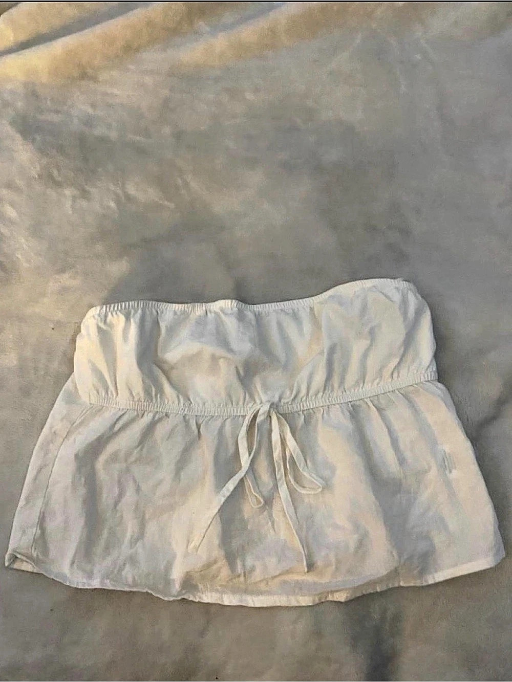Princess Polly High Waist Drawstring Shorts in White Size 4